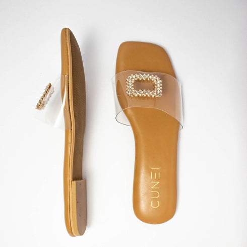 Cubic Crystal Tanned Flats - cunei